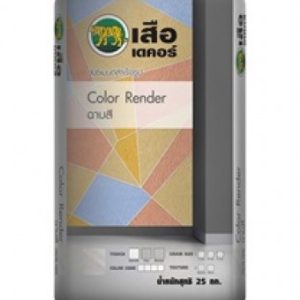 เสือเดคอร์ ปูนซีเมนต์สำเร็จรูป Color Render (ฉาบสี) สีขาว WH01 2MM WORM SURFACE